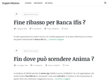 Tablet Screenshot of doppiominimo.it
